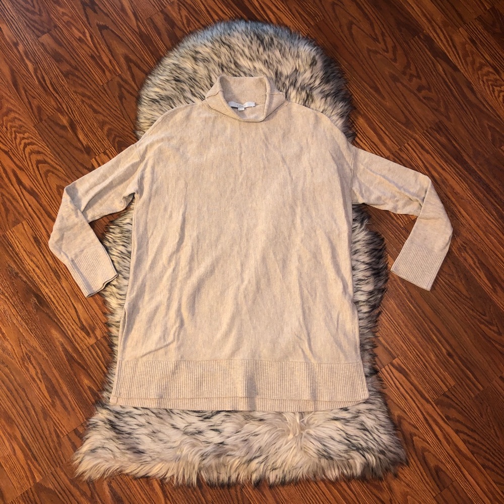 LOFT Relaxed Turtle Neck Tunic Sweater SZ Medium